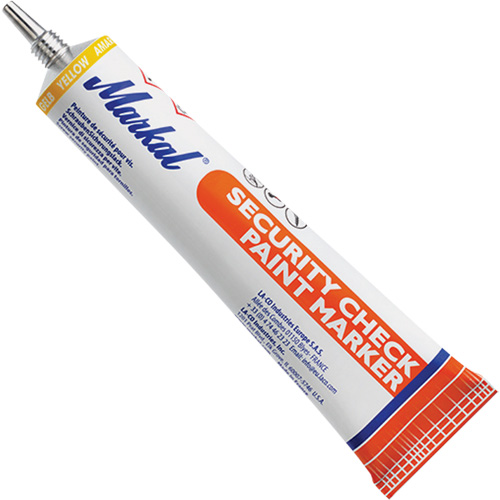 Security Check Paint Marker, 1.7 oz., Tube, Yellow Seaboard Timber Mart