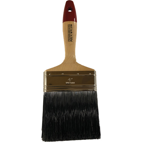 Paint Brush, Poly/Nylon, Wood Handle, 4" Width Seaboard Timber Mart