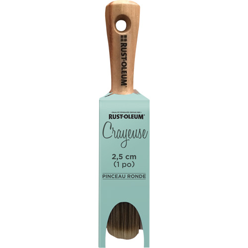 Chalked Oval Paint Brush, Polyester/Synthetic, Wood Handle, 1" Width Seaboard Timber Mart