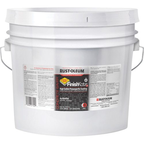 Concrete Saver&reg; FinishKote 80 High Solids Polyaspartic Floor Coating Part B, Pail, Clear/Tint Base Seaboard Timber Mart