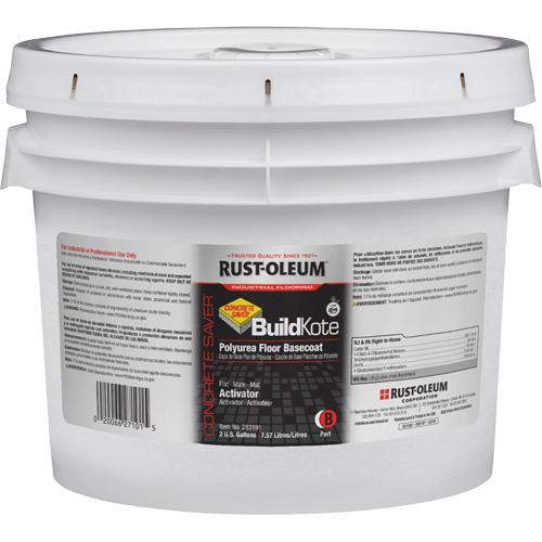 Appr&ecirc;t pour rev&ecirc;tement de sol polyur&eacute;e Concrete Saver BuildKote Partie B, 2 gal., Seau, Transparent/Base &agrave; teinter Seaboard Timber Mart