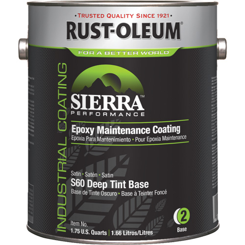 Rev&ecirc;tement dentretien &eacute;poxydique &agrave; base deau Sierra Performance S60  Couche de base opaque, Gallon, Base &agrave; teinter Seaboard Timber Mart