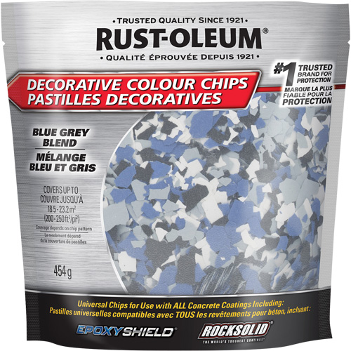 Pastilles de couleur d&eacute;coratives, 474 g, Sac, M&eacute;lange bleu gris Seaboard Timber Mart