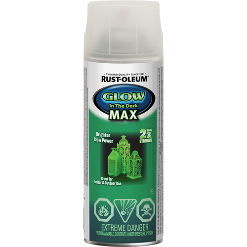Specialty Glow-in-the-Dark Max Paint, Aerosol Can, Clear Seaboard Timber Mart