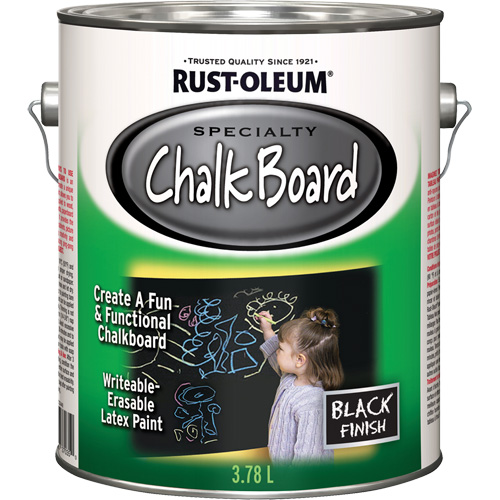 Peinture sp&eacute;cialis&eacute;e pour tableau noir, 3,78 L, Gallon, Noir Seaboard Timber Mart