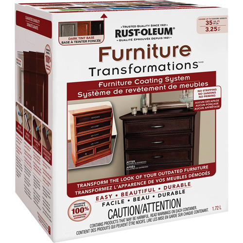 Syst&egrave;me de rev&ecirc;tement de meubles Furniture Transformations, 1,72 L, Trousse, Base &agrave; teinter Seaboard Timber Mart