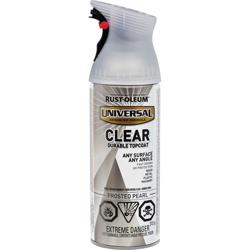 Universal Durable Top Coat, 312 g, Aerosol Can, Frosted Pearl Seaboard Timber Mart