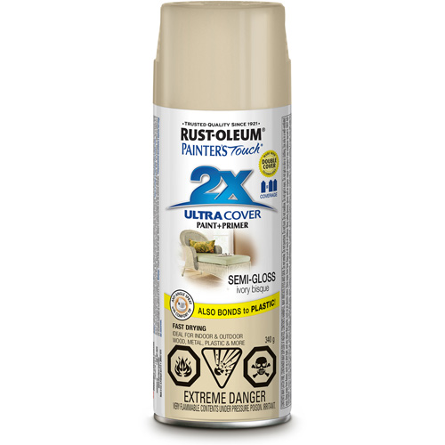 Painter's Touch&reg; Ultra Cover Paint, Ivory Bisque White, Semi-Gloss, Aerosol Can Seaboard Timber Mart