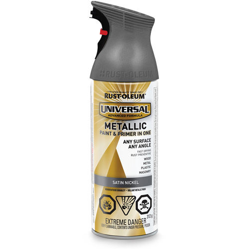 Universal&reg; Spray Paint, Satin Nickel, Satin, Aerosol Can Seaboard Timber Mart