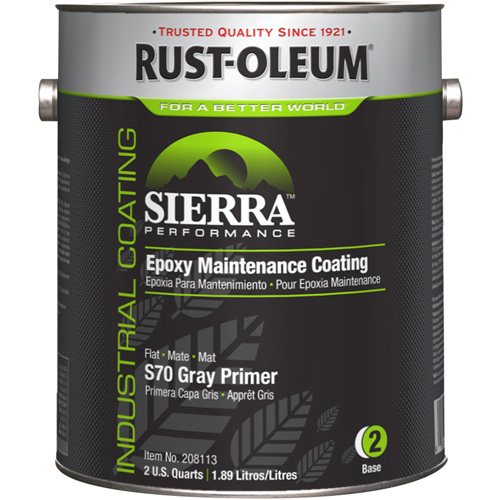 Appr&ecirc;t acrylique &eacute;poxydique &agrave; base d'eau Sierra Performance S70/S71, Gallon, Gris Seaboard Timber Mart