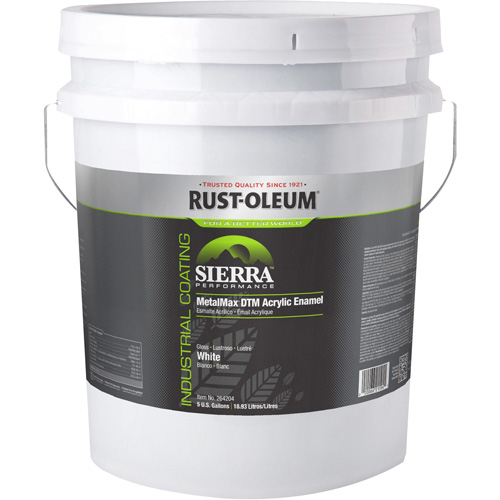 &eacute;mail acrylique DTM Sierra Performance MetalMax Plus, 5 gal., Seau, Blanc Seaboard Timber Mart