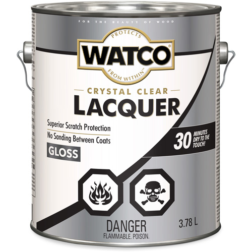 Laque pour bois Watco, 3,78 L, Transparent, Brillant Seaboard Timber Mart