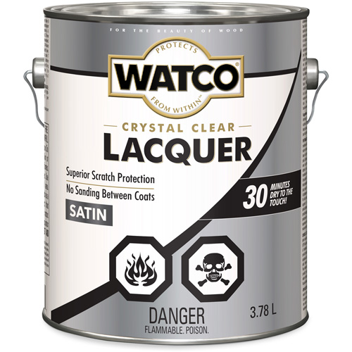 Laque pour bois Watco, 3,78 L, Transparent, Satin Seaboard Timber Mart