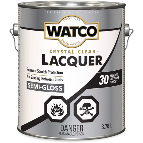 Laque pour bois Watco, 3,78 L, Transparent, Semi-brillant Seaboard Timber Mart