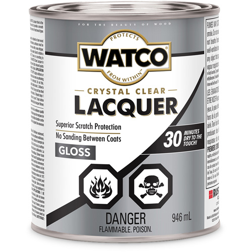 Watco&reg; Lacquer Wood Finish, 946 ml, Clear, Gloss Seaboard Timber Mart