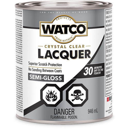 Laque pour bois Watco, 946 ml, Transparent, Semi-brillant Seaboard Timber Mart