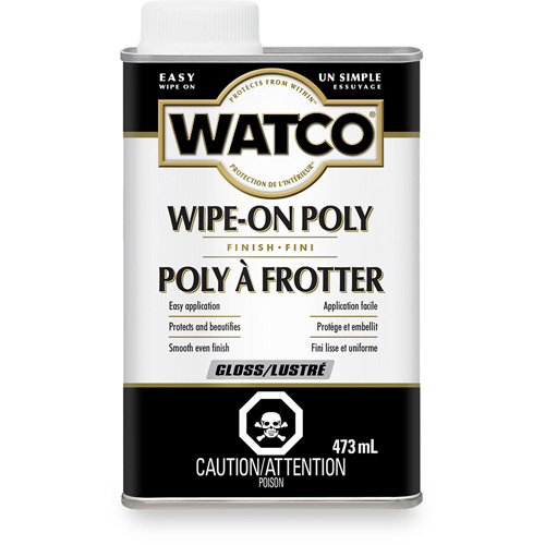 Teinture &agrave; essuyage en poly Watco, 473 ml, Transparent, Brillant Seaboard Timber Mart