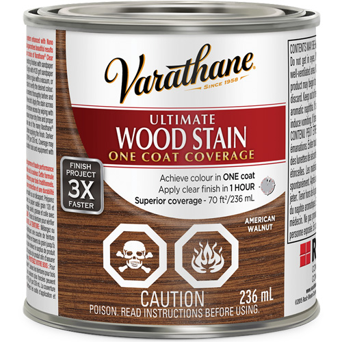 Varathane&reg; Ultimate Wood Stain, 236 ml, American Walnut Seaboard Timber Mart