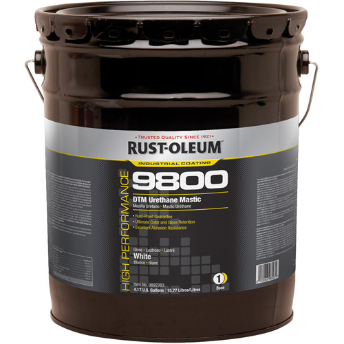 9800 System DTM Urethane Mastic, 5 gal., White, High-Gloss Seaboard Timber Mart