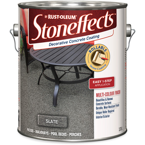 Rev&ecirc;tement de b&eacute;ton d&eacute;coratif Stoneffects, 3,4 L, &agrave; solvants, Textur&eacute;, Gris Seaboard Timber Mart