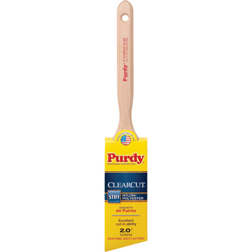 Pinceau Clearcut Glide, Poly/nylon, Manche Bois, Largeur de 2" Seaboard Timber Mart