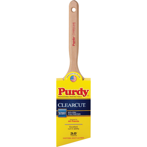 Pinceau Clearcut Glide, Poly/nylon, Manche Bois, Largeur de 3" Seaboard Timber Mart