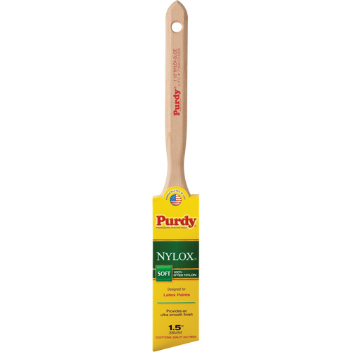Pinceau Nylox Glide, Nylon, Manche Bois, Largeur de 1-1/2" Seaboard Timber Mart