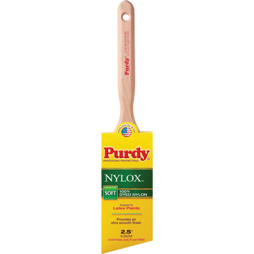 Nylox Glide Paint Brush, Nylon, Wood Handle, 2-1/2" Width Seaboard Timber Mart