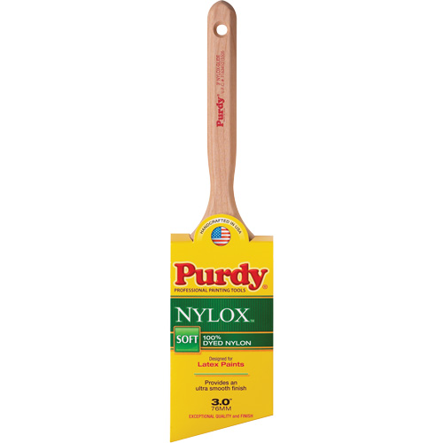 Nylox Glide Paint Brush, Nylon, Wood Handle, 3" Width Seaboard Timber Mart