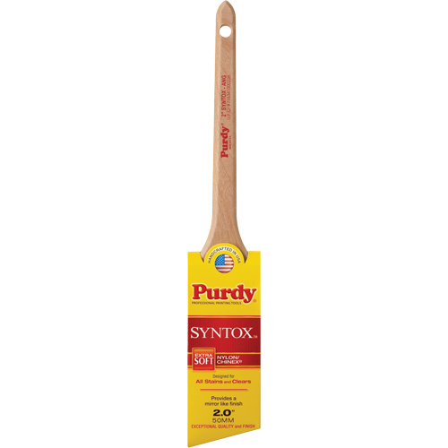 Syntox Angular Brush, Synthetic, Wood Handle, 2" Width Seaboard Timber Mart