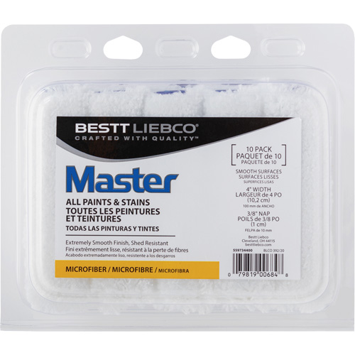 Couvre-rouleau en microfibre Master, Nap 10 mm (3/8"), 101,6 mm (4") l Seaboard Timber Mart