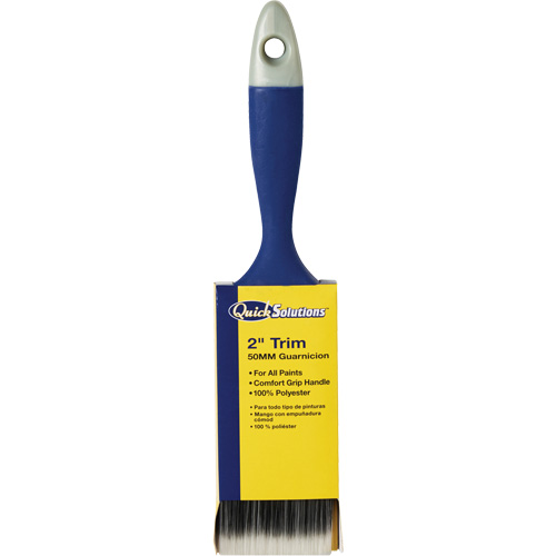 Quick Solutions Trim Brush, Polyester, Plastic Handle, 2" Width Seaboard Timber Mart