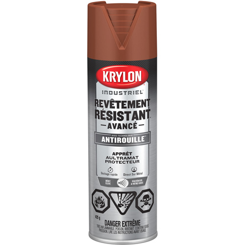 Tough Coat&reg; Advanced Paint with Rust Barrier Technology, Red Oxide Primer, Ultra-Flat, 425 g, Aerosol Can Seaboard Timber Mart