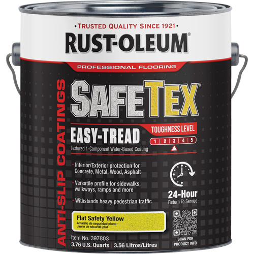 Rev&ecirc;tement d'acrylique SafeTex Easy-Tread, 1 gal., &agrave; l'eau, Plat/Textur&eacute;, Jaune Seaboard Timber Mart
