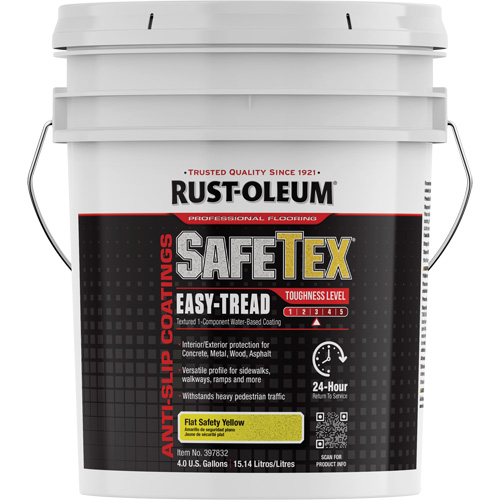Rev&ecirc;tement d'acrylique SafeTex Easy-Tread, 4 gal., &agrave; l'eau, Plat/Textur&eacute;, Jaune Seaboard Timber Mart