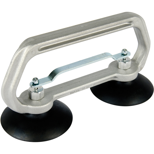 Vacuum Cups - Heavy-Duty Double Cup, 50 lbs. Capacity, 4", Pull-bar, 10" Handle Length Seaboard Timber Mart