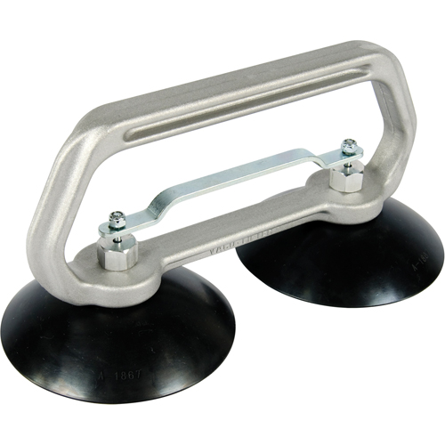 Appareils &agrave; ventouses - Ventouse double industrielle, 75 lb Capacit&eacute;, 5", Barre &agrave; tirer, 10" Longueur de la manche Seaboard Timber Mart