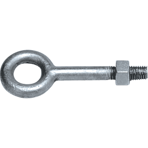 Eye Bolts, 1/2" Dia., 8" L, Galvanized, 2200 lbs. (1.1 tons) Capacity Seaboard Timber Mart