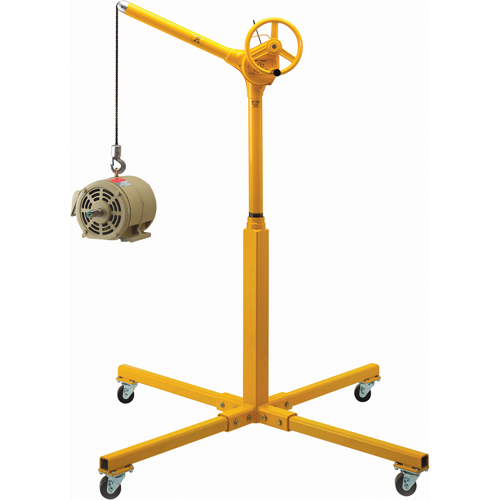 Tall Industrial Lifting Device with Mobile Base, 500 lbs. (0.25 tons) Capacity Seaboard Timber Mart