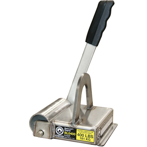 Basiclift Magnets, 400 lbs. (0.2 tons) Holding Cap., 7-1/2" L x 5-5/8" W x 5-1/2" H Seaboard Timber Mart