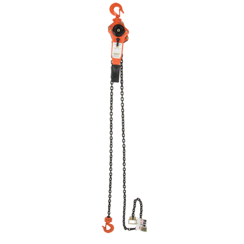 Lever Chain Hoist, 5' Lift, 3000 lbs. (1.5 tons) Capacity, Alloy Steel Chain Seaboard Timber Mart