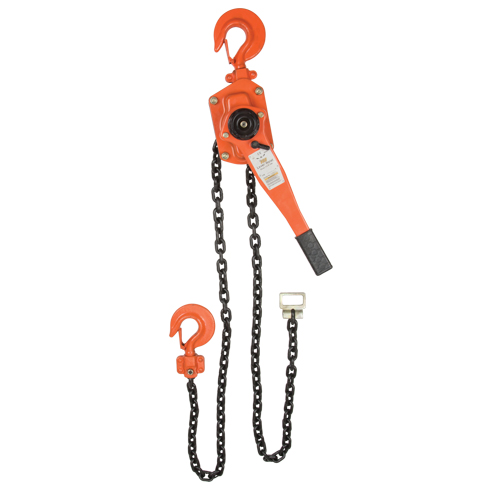 Lever Chain Hoist, 5' Lift, 6000 lbs. (3 tons) Capacity, Alloy Steel Chain Seaboard Timber Mart