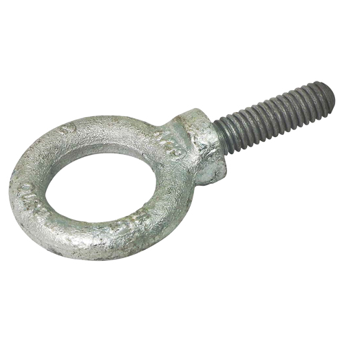 Eye Bolt, 1-7/16" Dia., 1-1/8" L, Galvanized, 1200 lbs. (0.6 tons) Capacity Seaboard Timber Mart
