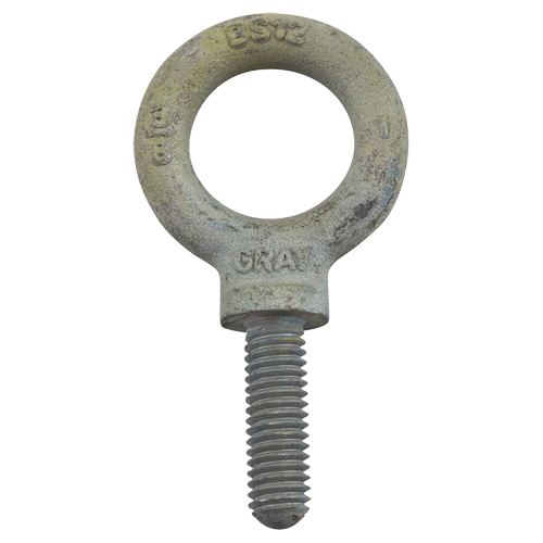 Eye Bolt, 2-13/16" Dia., 2" L, Galvanized, 7200 lbs. (3.6 tons) Capacity Seaboard Timber Mart