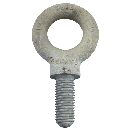 Eye Bolt, 3-3/16" Dia., 2-1/4" L, Galvanized, 10600 lbs. (5.3 tons) Capacity Seaboard Timber Mart