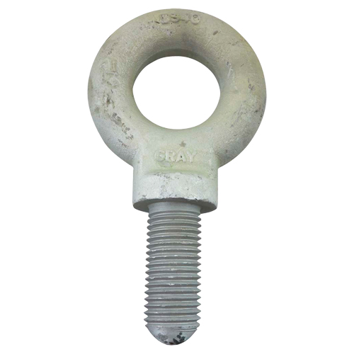 Eye Bolt, 4-7/16" Dia., 3" L, Galvanized, 21000 lbs. (10.5 tons) Capacity Seaboard Timber Mart