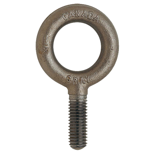 Eye Bolt, 1-13/16" Dia., 1-3/8" L, Uncoated Natural Finish, 2000 lbs. (1 tons) Capacity Seaboard Timber Mart