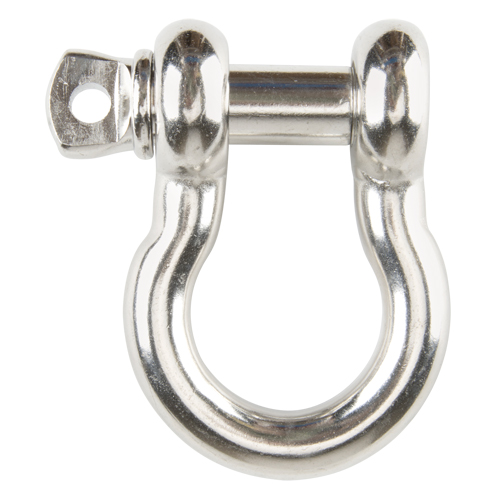Screw Pin Anchor Shackle, 7/16", Screw Pin, Stainless Steel Seaboard Timber Mart