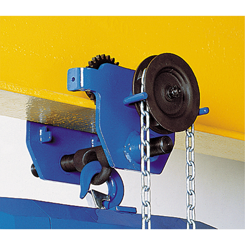 Corso&reg; Geared Trolley, 40000 lbs. (20 tons) Capacity, 5-1/3" - 8-2/3" Seaboard Timber Mart