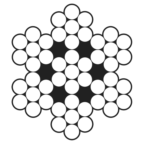 C&acirc;ble m&eacute;tallique, 100' (30,5 m) x 1/8", 1700 lb (0,85 tonne), Acier inoxydable Seaboard Timber Mart